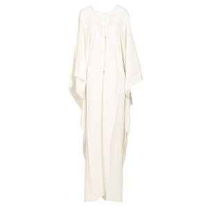 Taller Marmo Women Ivory Lace-Up Cady Dress
